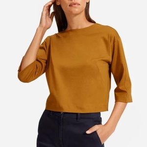 Everlane Luxe cotton crop tee